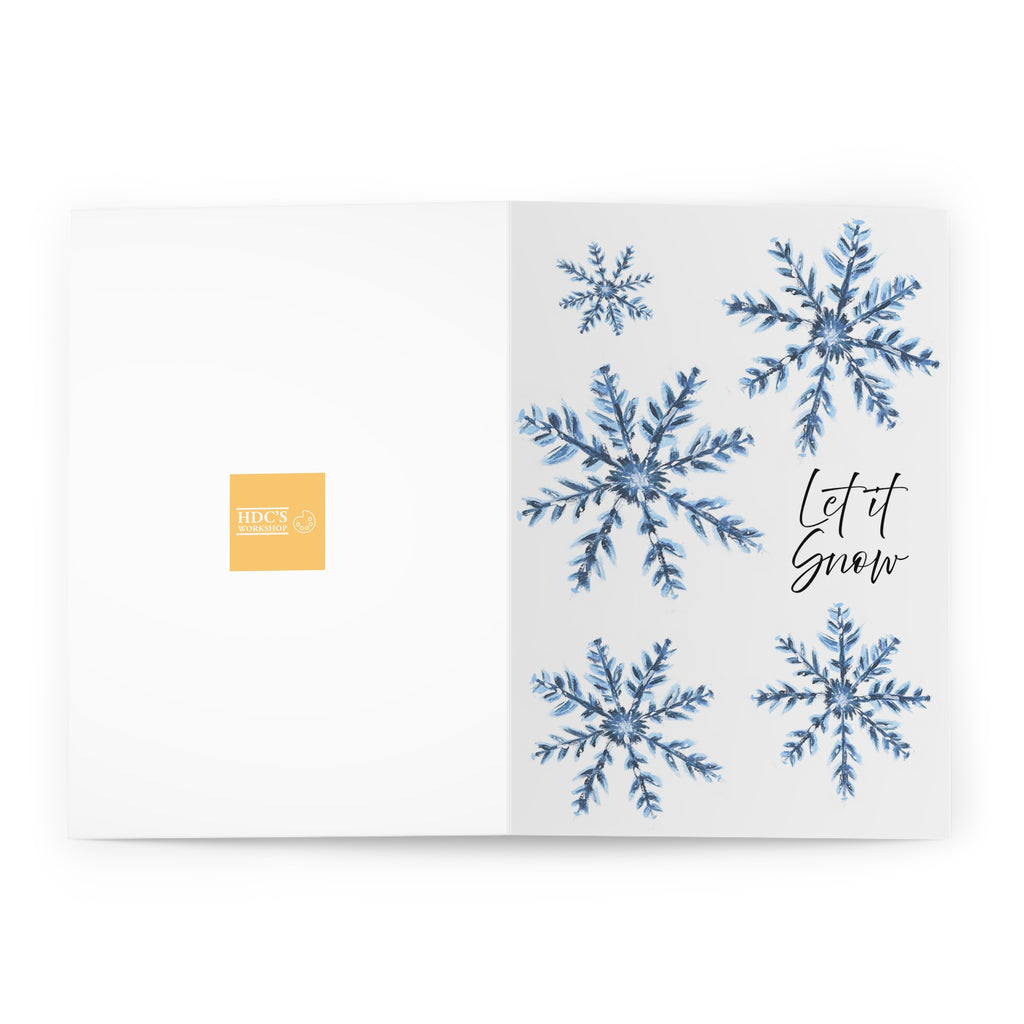 Pack of 5 Snowflakes Greeting Cards