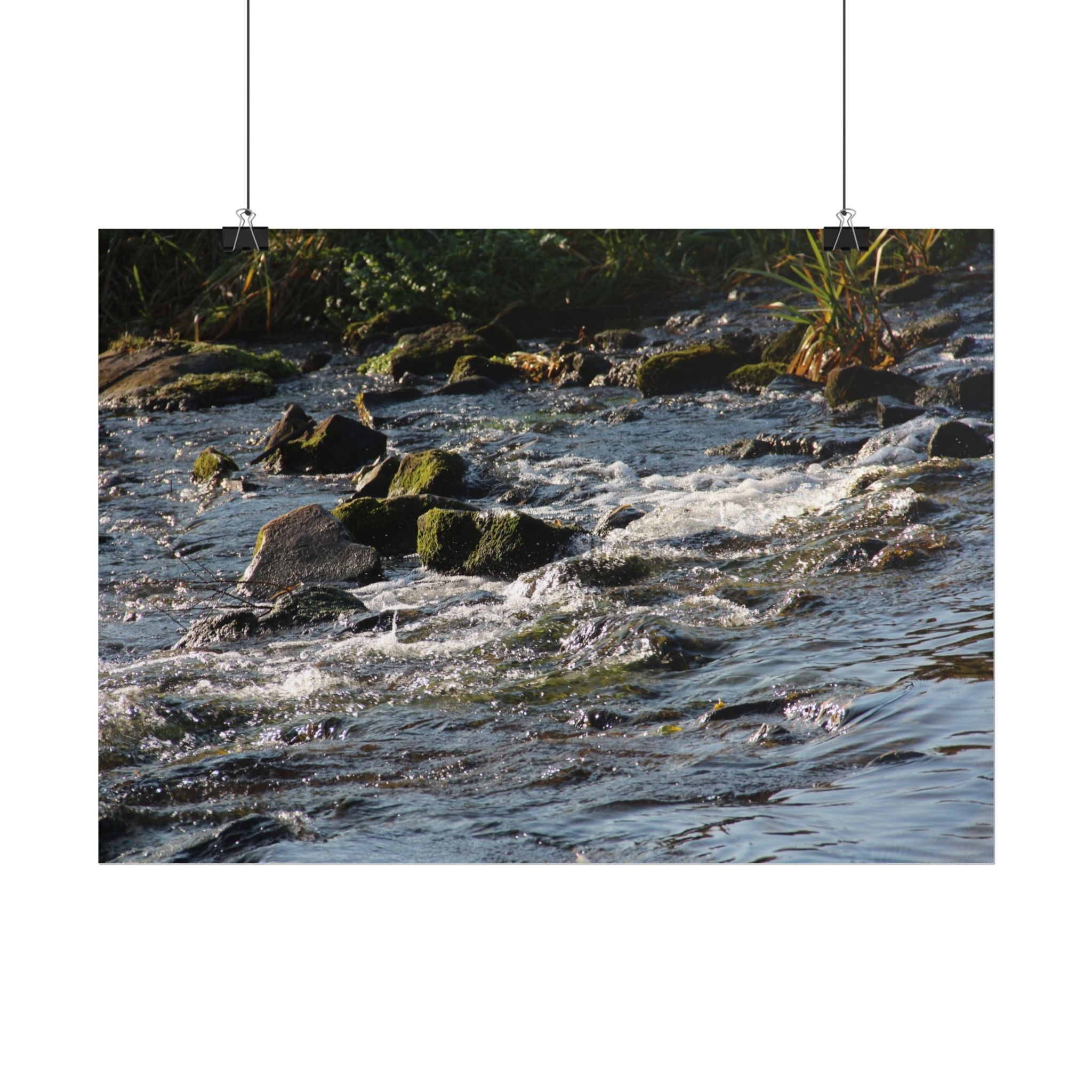 River Scene Rolled Poster