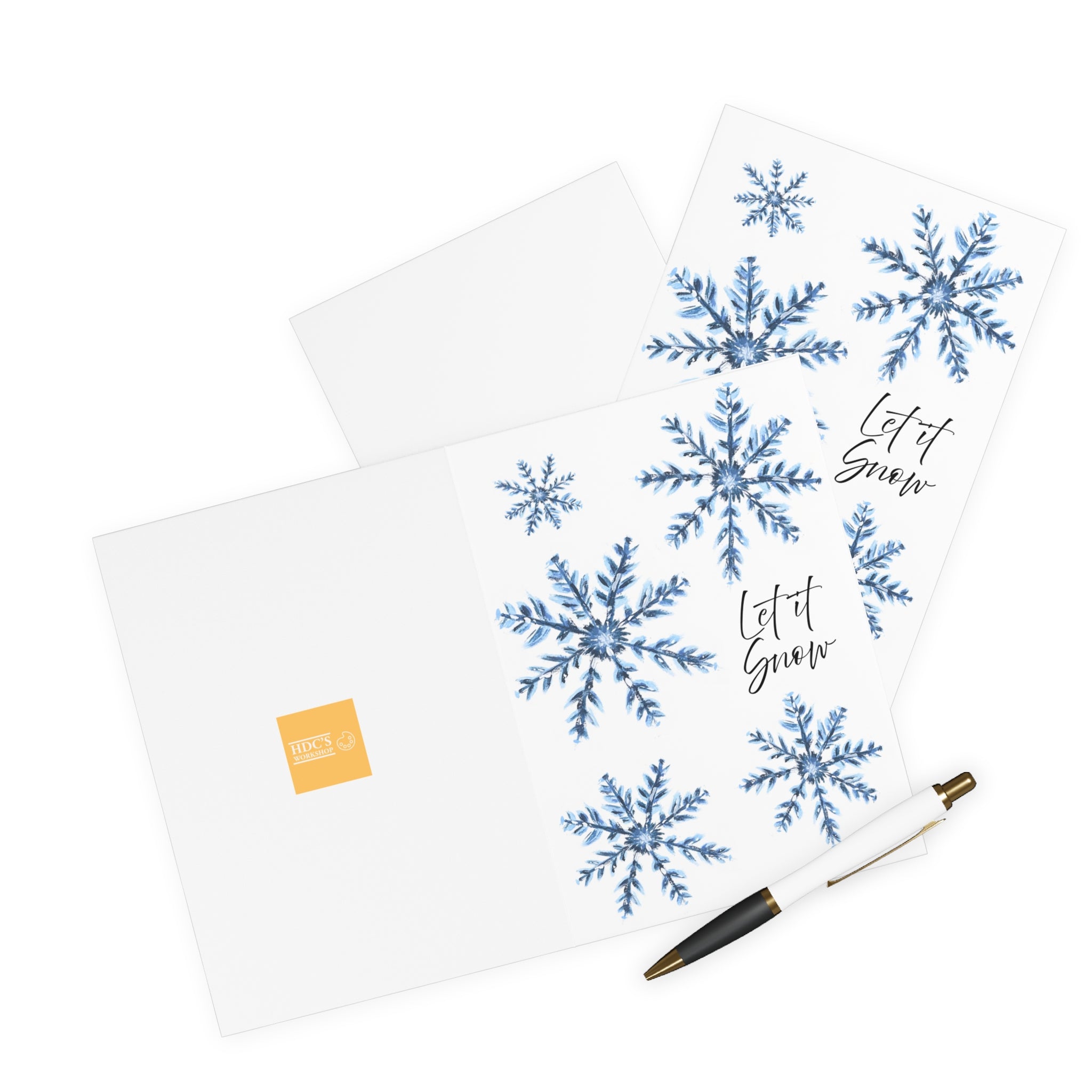 Pack of 5 Snowflakes Greeting Cards
