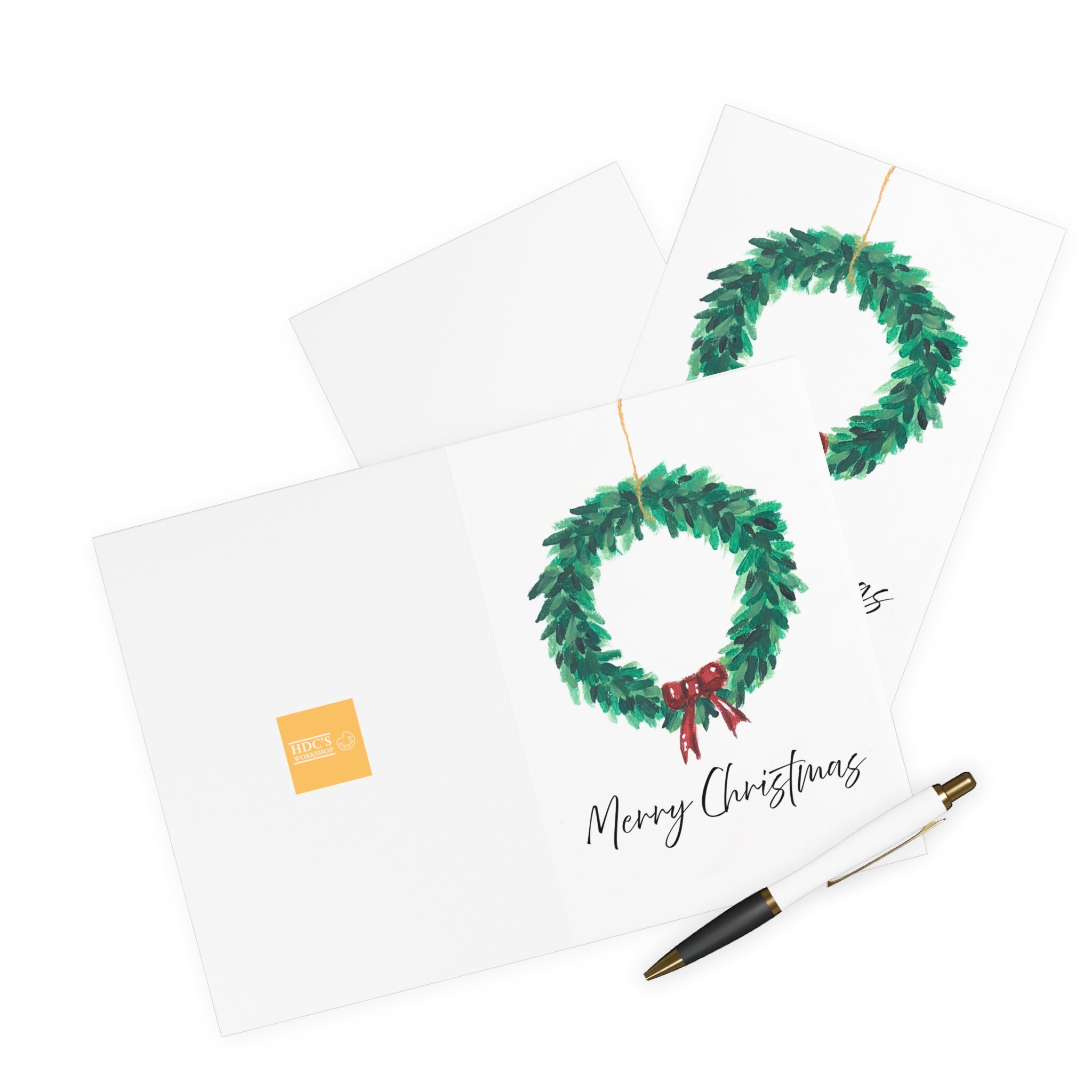 Pack of 5 Wreath Greeting Cards