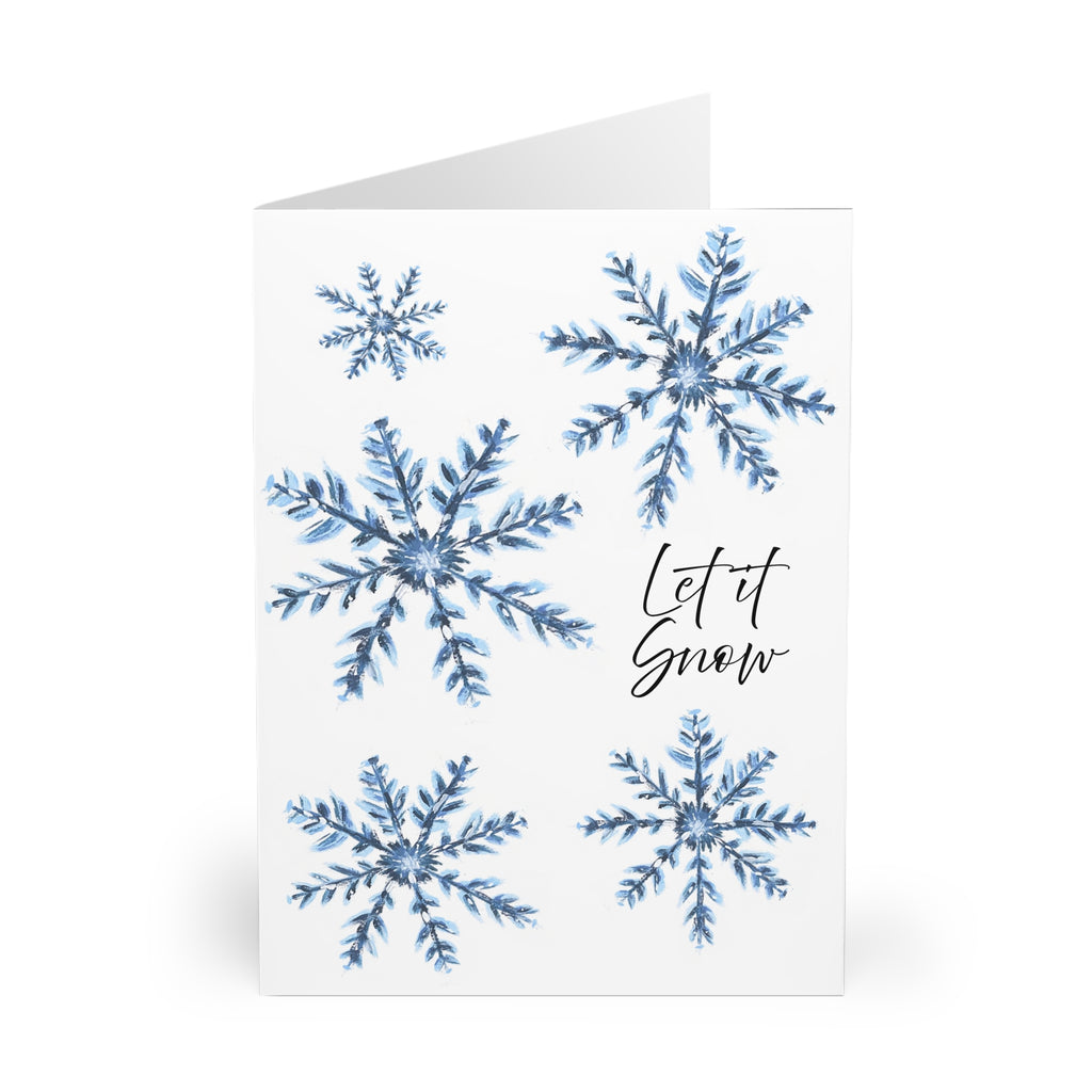 Pack of 5 Snowflakes Greeting Cards