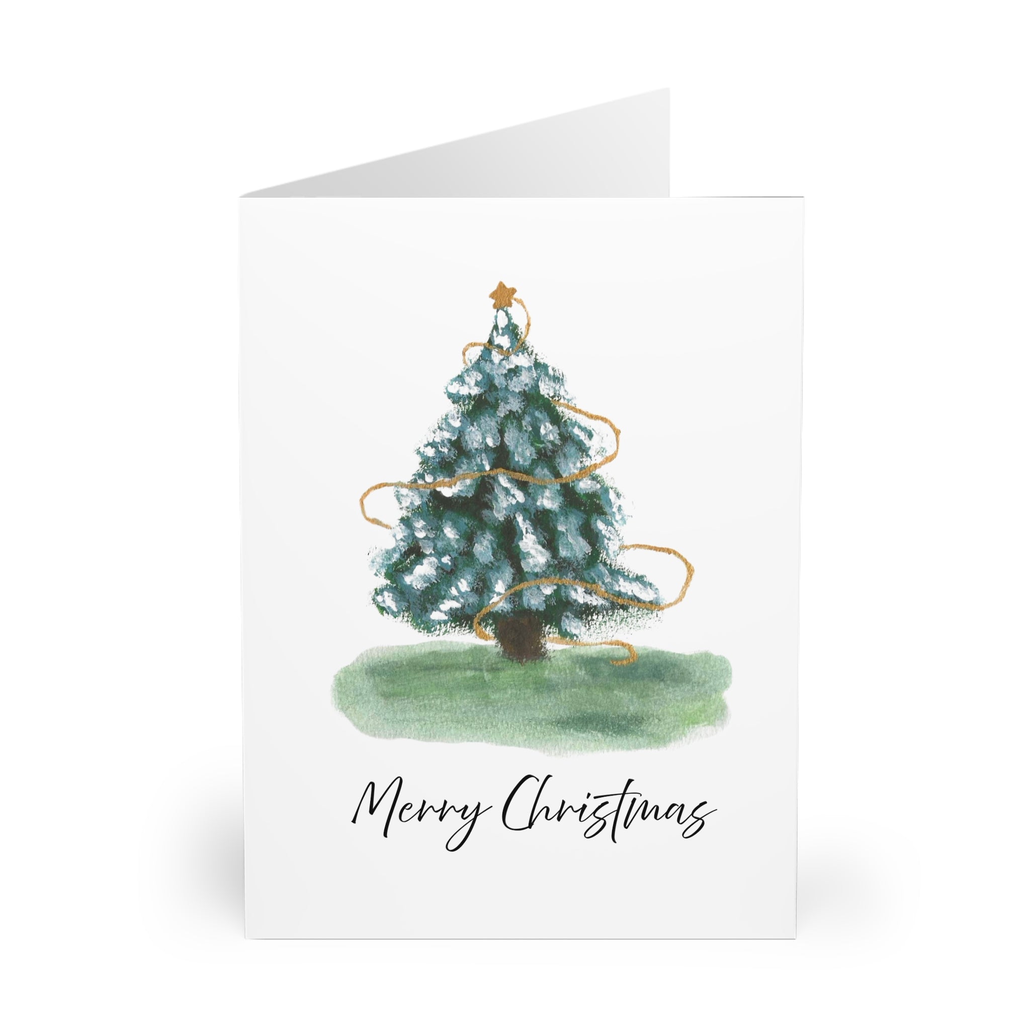 Pack of 5 Christmas Tree Greeting Cards
