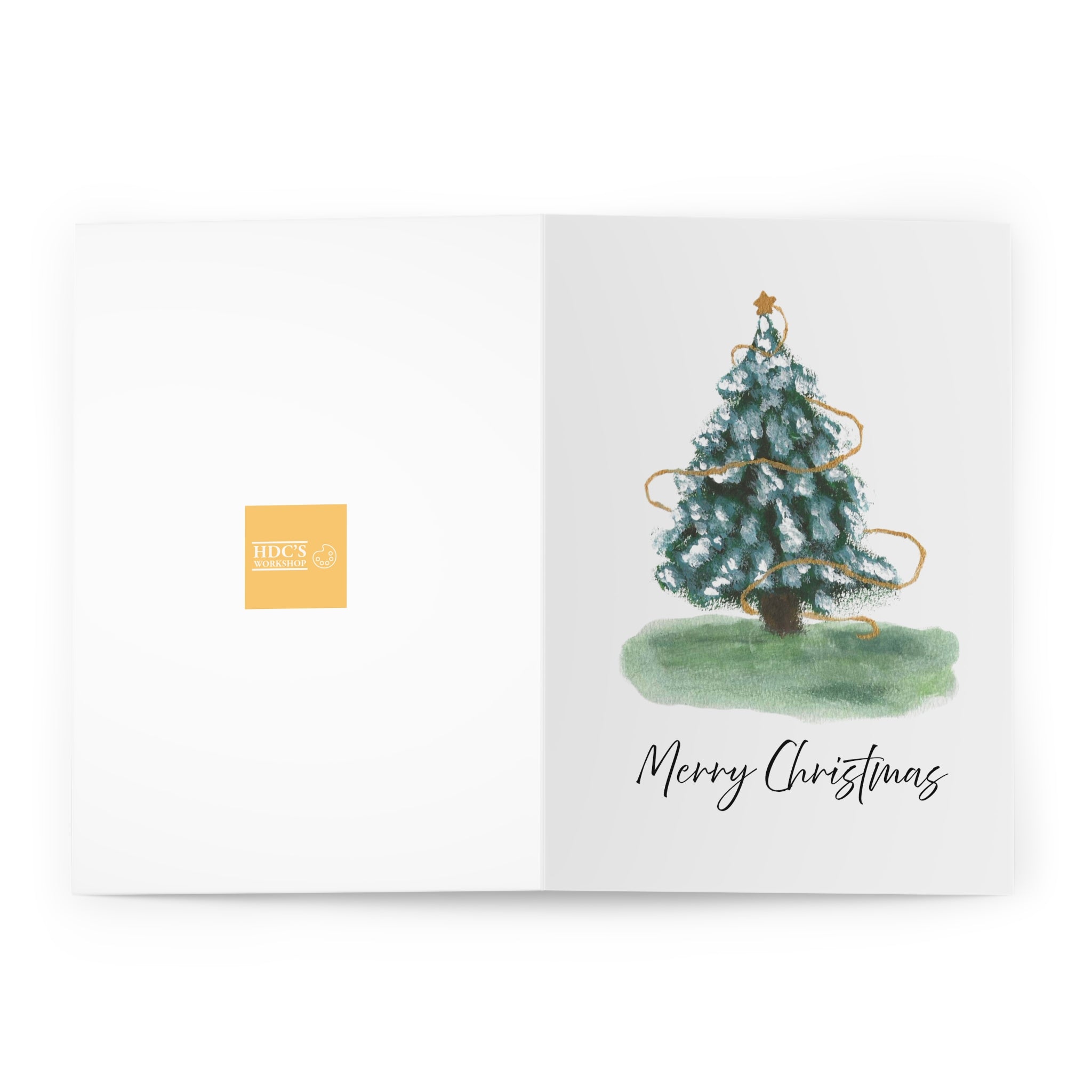 Pack of 5 Christmas Tree Greeting Cards