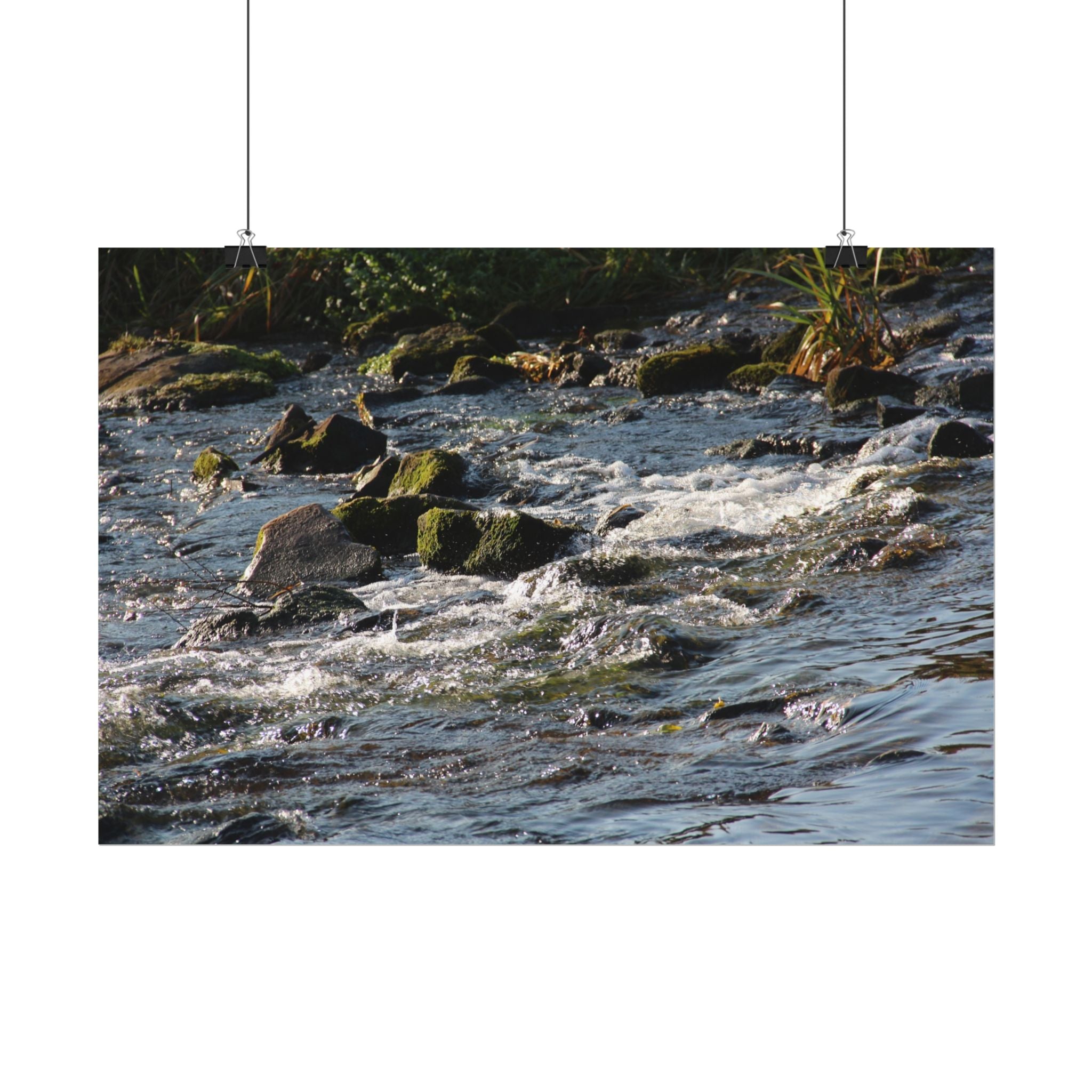 River Scene Rolled Poster